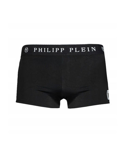 Philipp Plein Black Polyamide Men's Swimwear