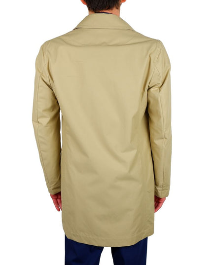 Aquascutum Beige Cotton Men Trench Coat