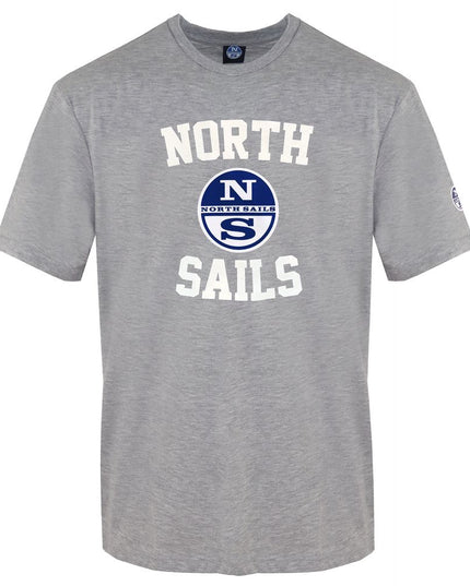 North Sails Gray Cotton Men's T-Shirt