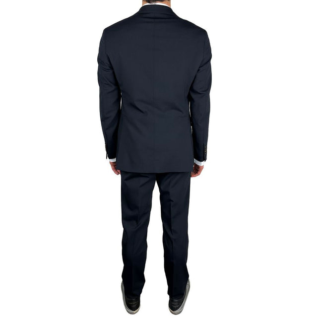 Aquascutum Navy Wool Men's Suit