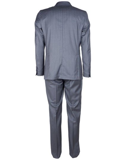 Made in Italy Gray Wool Men's Suit