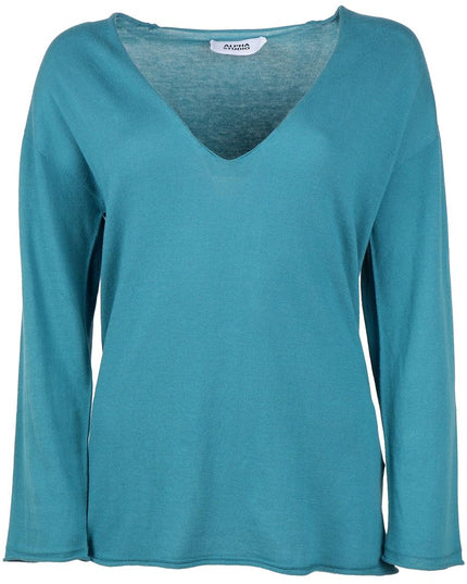 Alpha Studio Green Cotton Sweater