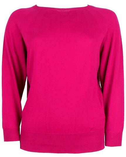 Alpha Studio Fuchsia Cotton Sweater