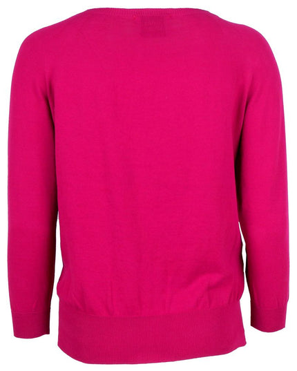 Alpha Studio Fuchsia Cotton Sweater