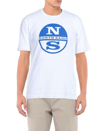 North Sails Crisp White Logo Cotton T-Shirt