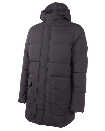 Emilio Romanelli Black Polyester Men Jacket