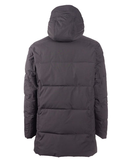 Emilio Romanelli Black Polyester Men Jacket