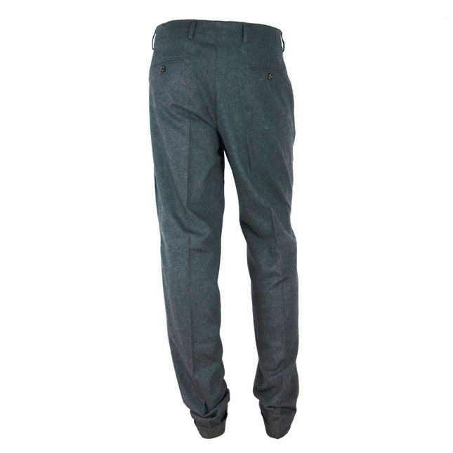 Made in Italy Gray Cotton Men Pant