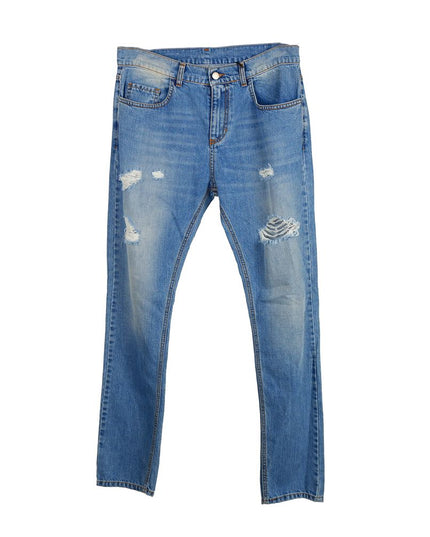 Comme Des Fuckdown Blue Cotton Men's Jeans