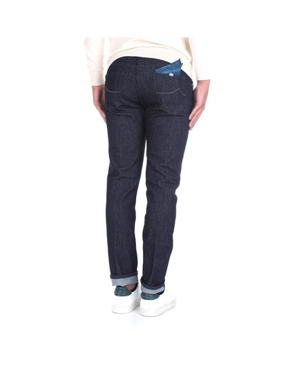 Jacob Cohen Blue Cotton Men Jeans