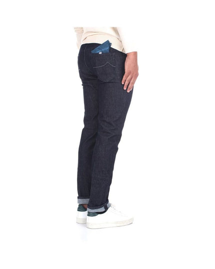 Jacob Cohen Blue Cotton Men Jeans