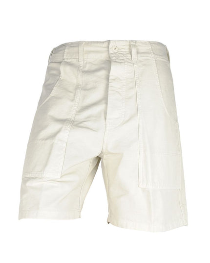 Don The Fuller White Cotton Men's Bermuda Shorts