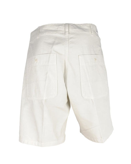 Don The Fuller White Cotton Men's Bermuda Shorts