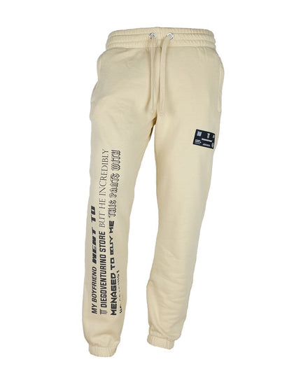 Diego Venturino Beige Cotton Men's Track Trouser
