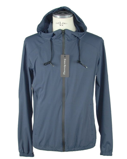 Emilio Romanelli Blue Synthetic Men Jacket