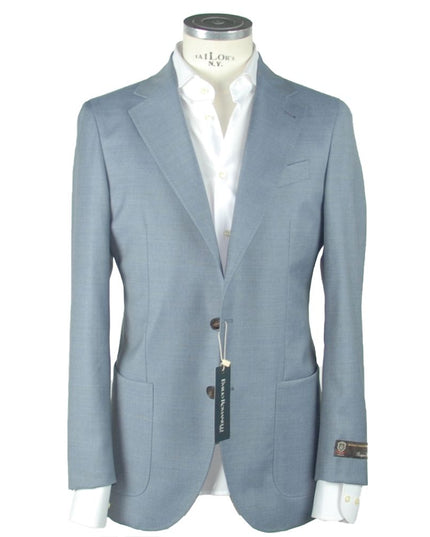 Emilio Romanelli Blue Wool Men's Blazer