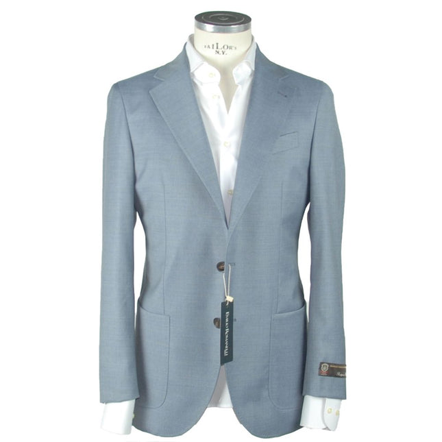 Emilio Romanelli Blue Wool Men's Blazer