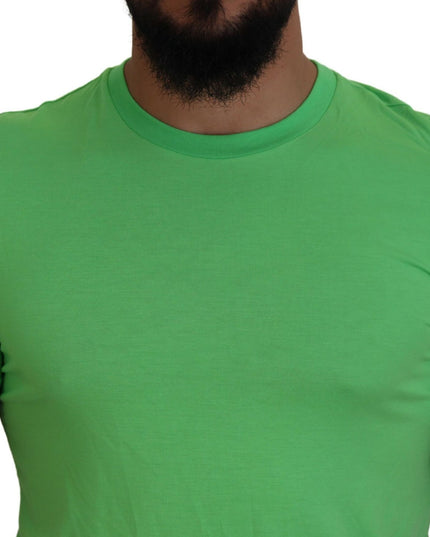 Dsquared² Green Modal Short Sleeves Crewneck T-shirt