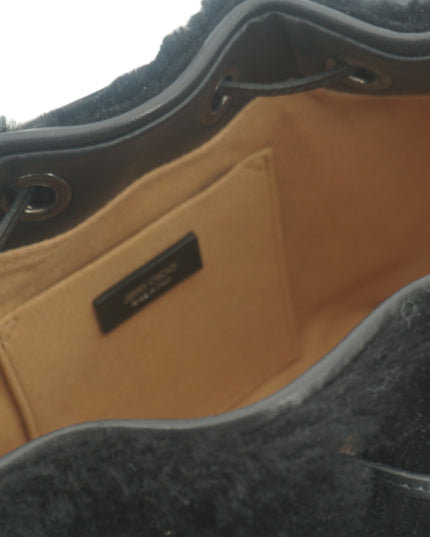 Jimmy Choo Black Leather Top Handle and Shoulder Bag