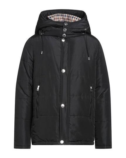Aquascutum Black Polyamide Men's Jacket