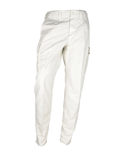 Don The Fuller White Cotton Men's Trouser