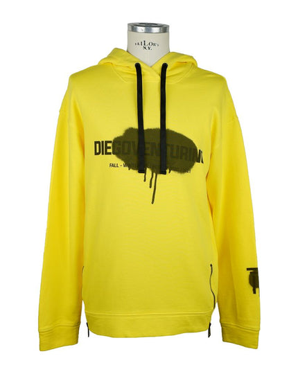 Diego Venturino Yellow Cotton Men Sweater