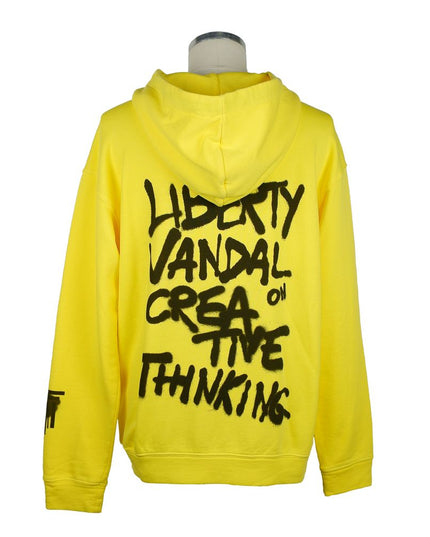 Diego Venturino Yellow Cotton Men Sweater