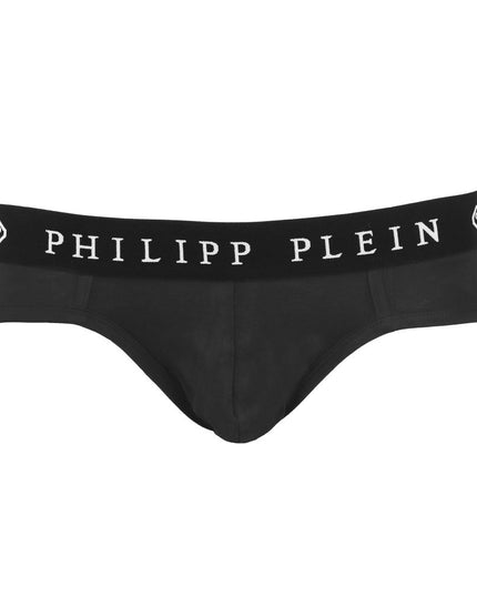 Philipp Plein Black Cotton Men Boxer Short Pack