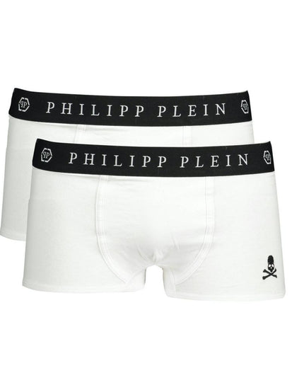 Philipp Plein White Cotton Men's Boxer