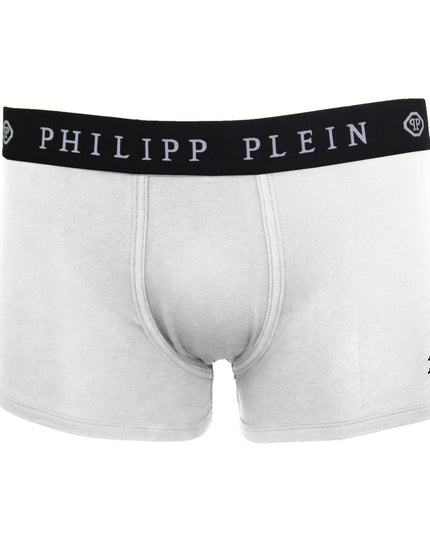 Philipp Plein White Cotton Men's Boxer