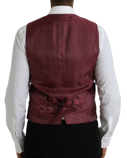 Dolce & Gabbana Multicolor Galaxy Silk Waistcoat Formal Vest
