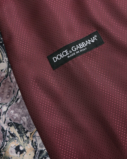 Dolce & Gabbana Multicolor Galaxy Silk Waistcoat Formal Vest