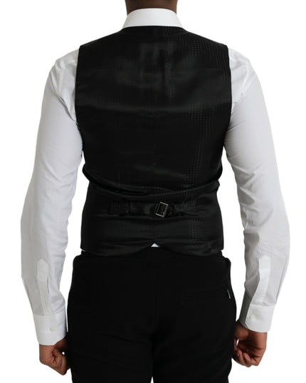 Dolce & Gabbana Maroon Satin Silk Waistcoat Dress Formal Vest