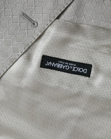 Dolce & Gabbana Off White Cotton Waistcoat Dress Formal Vest