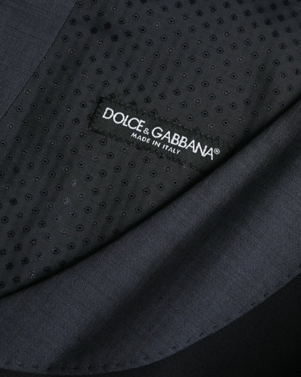 Dolce & Gabbana Black Wool Waistcoat Dress Formal Vest