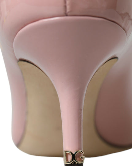 Dolce & Gabbana Light Pink Patent Leather Heels Pumps Shoes