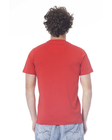 Cavalli Class Red Cotton Men T-Shirt