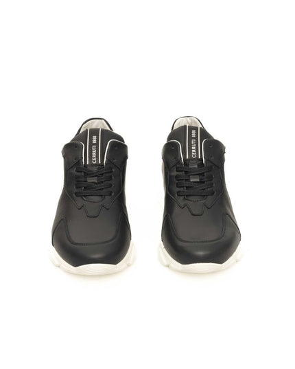 Cerruti 1881 Blue Cowhide Men Sneaker