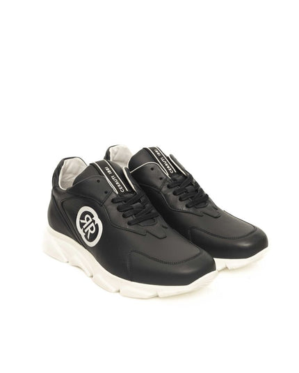 Cerruti 1881 Blue Leather Men Sneaker