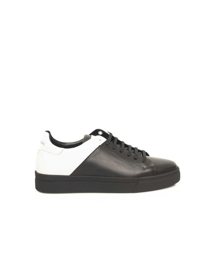 Cerruti 1881 Black Cowhide Men Sneaker