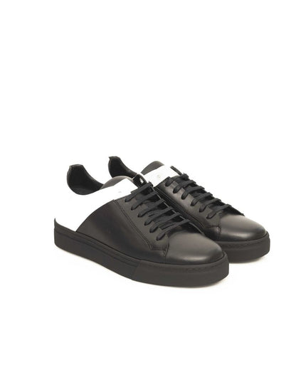 Cerruti 1881 Black Cowhide Men Sneaker