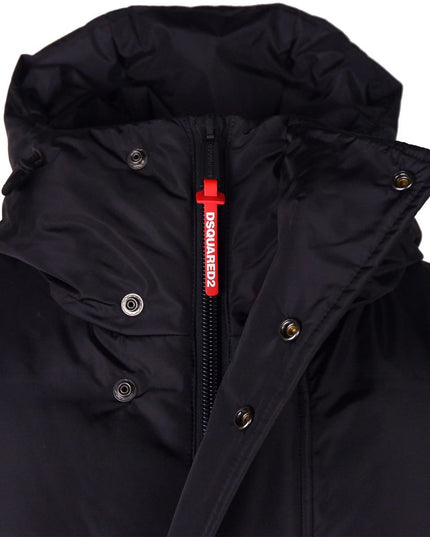 Dsquared² Black Nylon Men Down Jacket