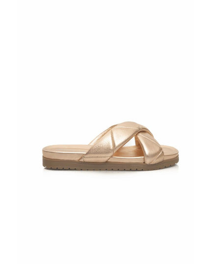 Cerruti 1881 Beige Lambskin Women Sandal