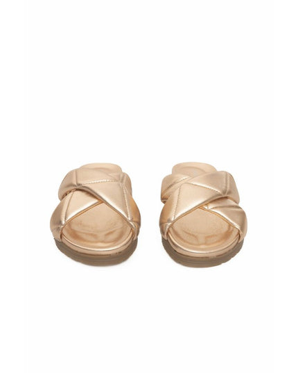 Cerruti 1881 Beige Lambskin Women Sandal