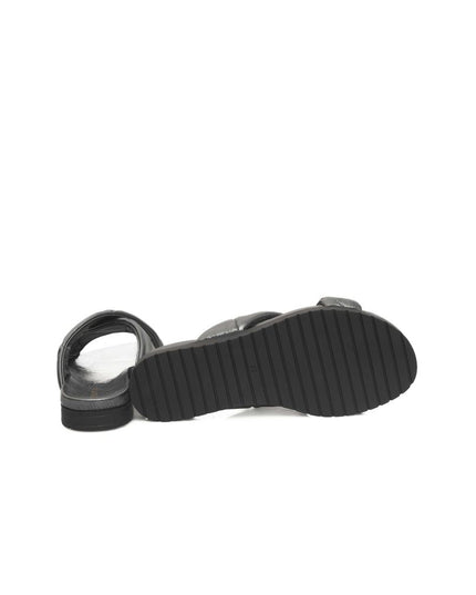 Cerruti 1881 Gray Lambskin Women Sandal