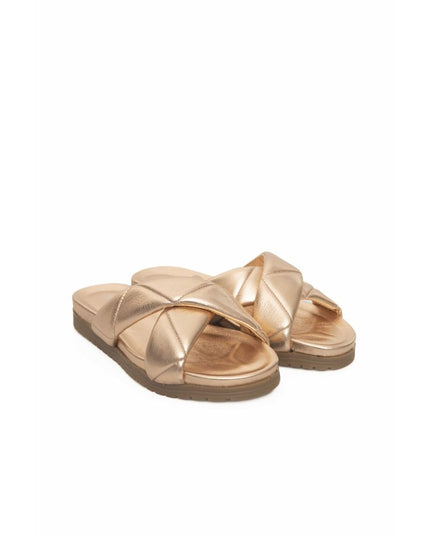 Cerruti 1881 Beige Lambskin Women Sandal