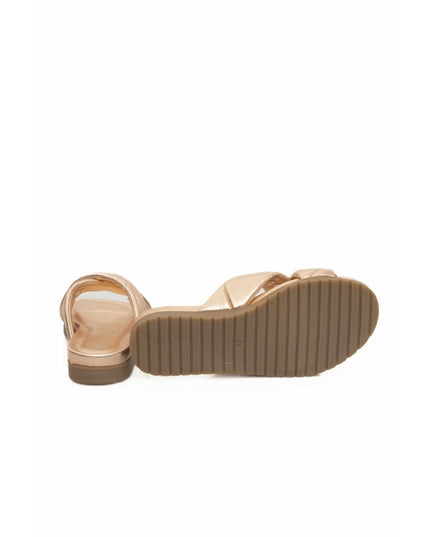 Cerruti 1881 Beige Lambskin Women Sandal