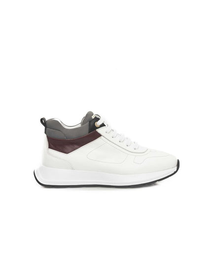 Cerruti 1881 White Leather Women Sneaker