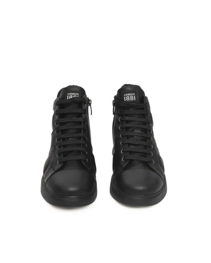 Cerruti 1881 Black Cowhide Women Sneaker