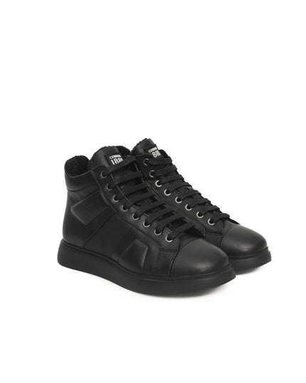 Cerruti 1881 Black Cowhide Women Sneaker